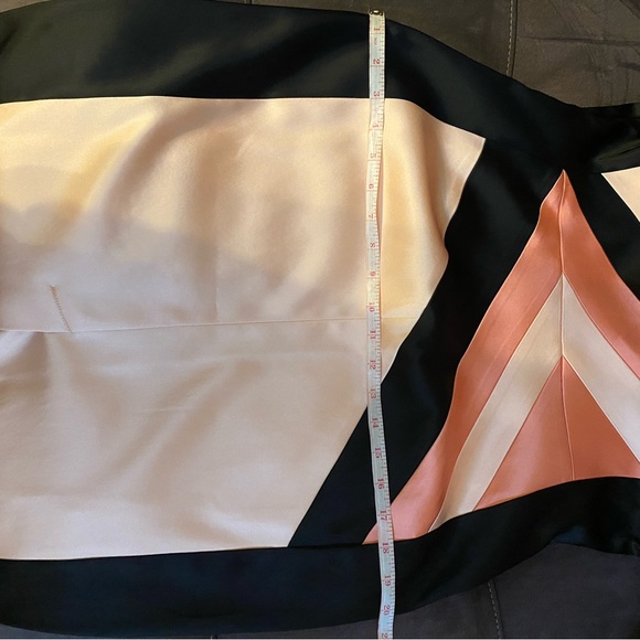 Colorblocked Satin Cocktail/Party Dress by Jax. - Picture 9 of 9